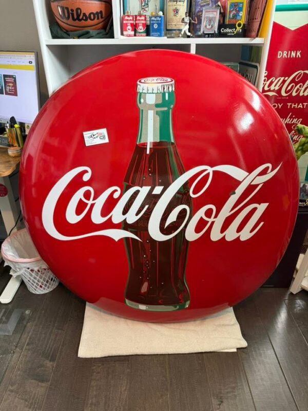 Coca-Cola Button Sign