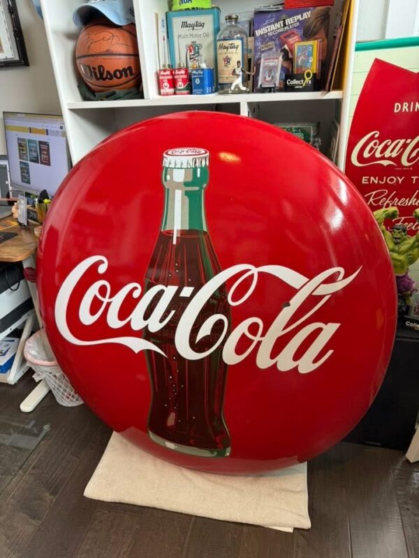 Coca-Cola Button Sign