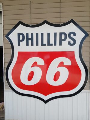 Phillips 66 porcelain sign