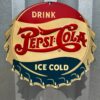 Pepsi Cola Double dot Die Cut soda Sign