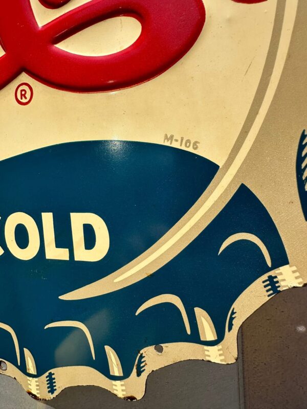 Pepsi Cola Double dot Die Cut soda Sign