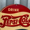 Pepsi Cola Double dot Die Cut soda Sign