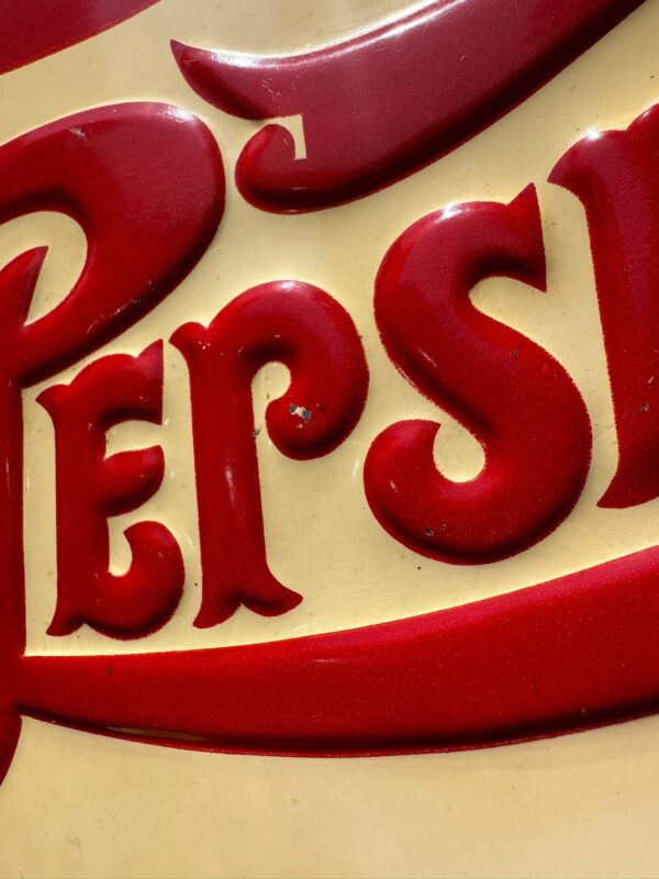 Pepsi Cola Double dot Die Cut soda Sign
