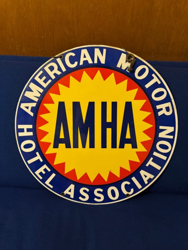American Motor Hotel Association Porcelain