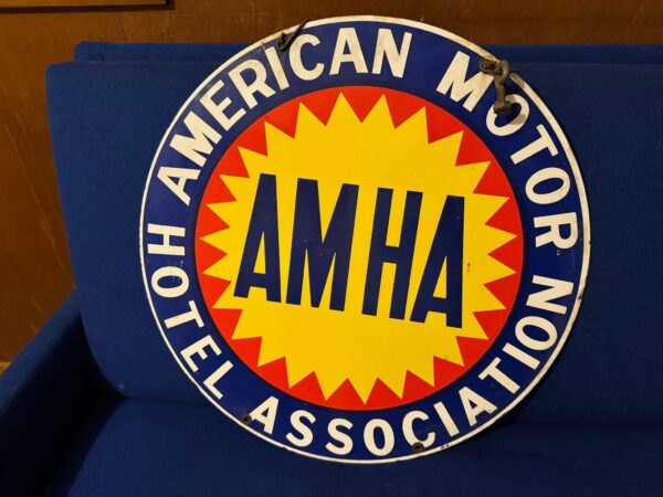 American Motor Hotel Association Porcelain