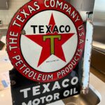 Texaco black T die cut